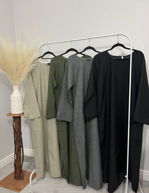 Everyday Linen Abayas With Pockets