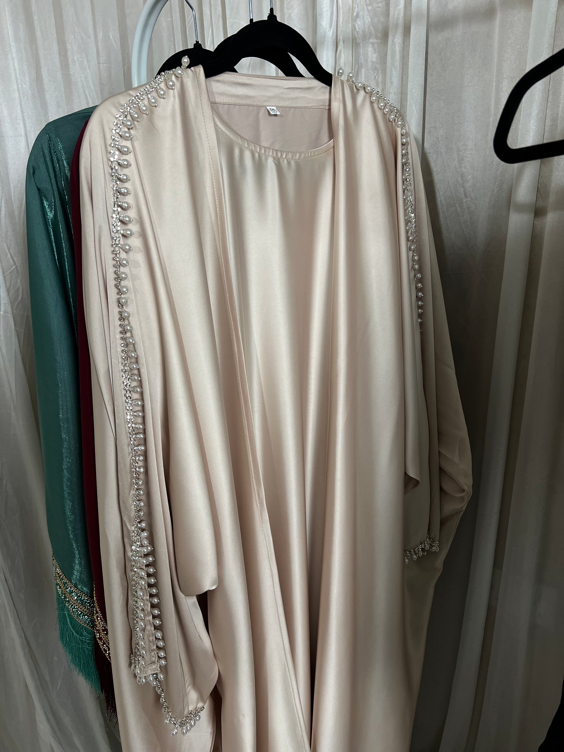 Women's Luxury Eid Abaya in Champagne
