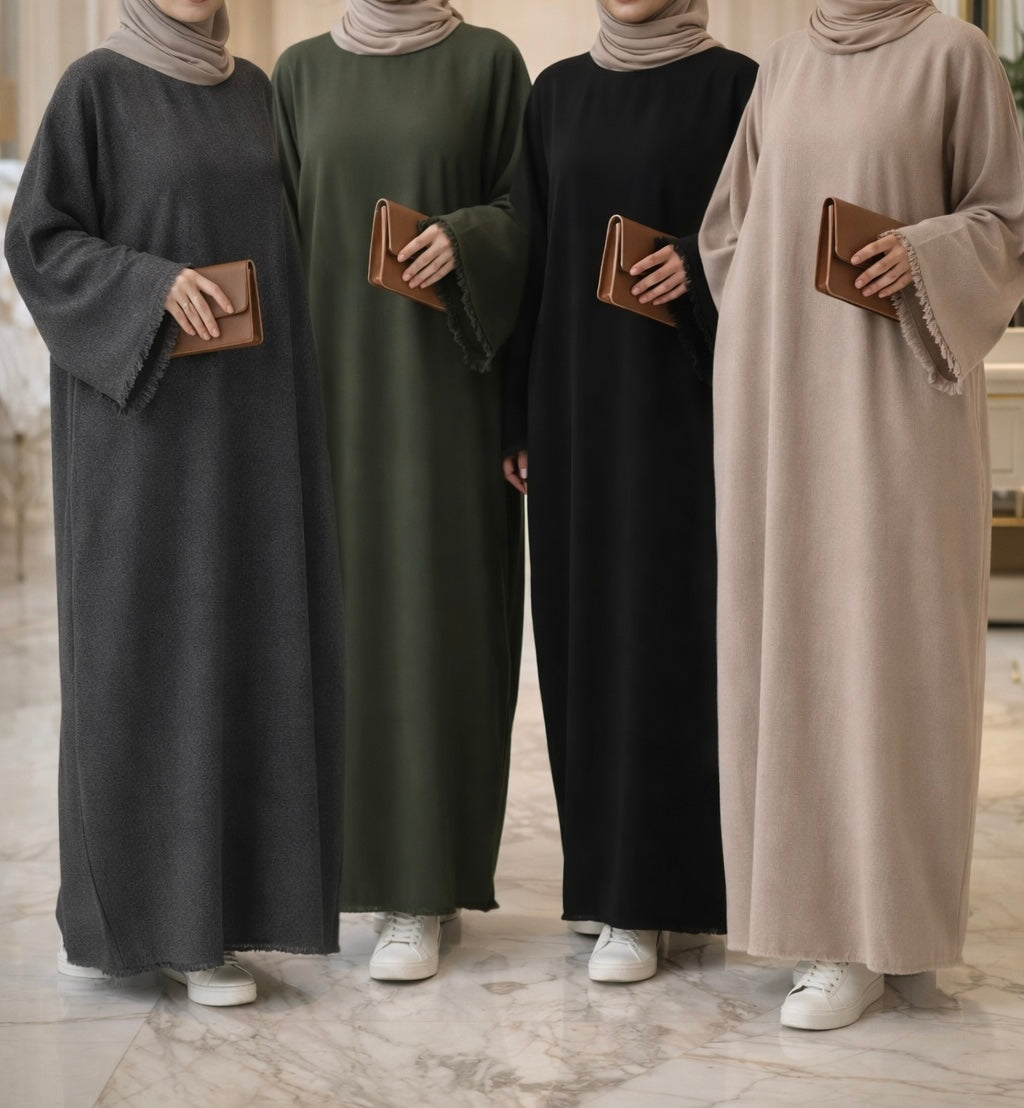 Linen Abayas With Pockets