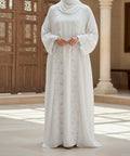 Warda Abaya- Pristine White