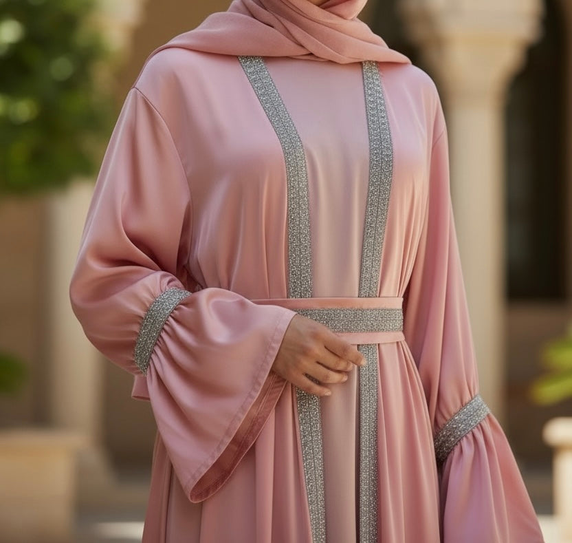 Zara Coral Abaya