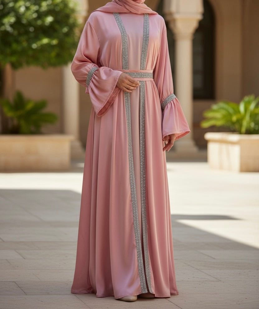Zara Coral Abaya