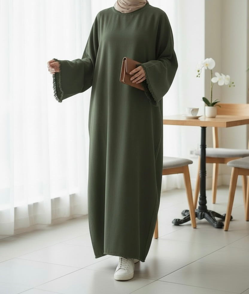 Linen Abayas With Pockets