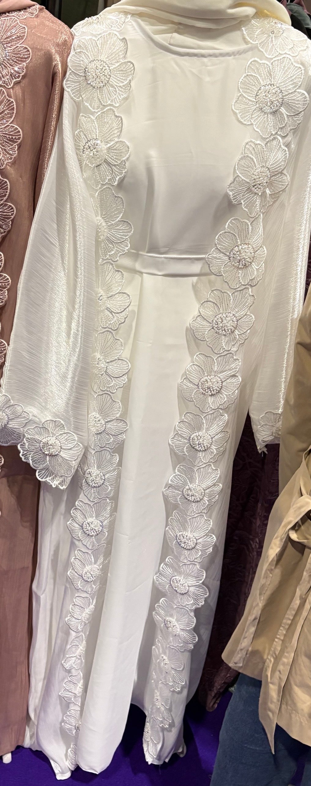 Warda Abaya- Pristine White