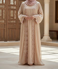 Warda Abaya- Champagne