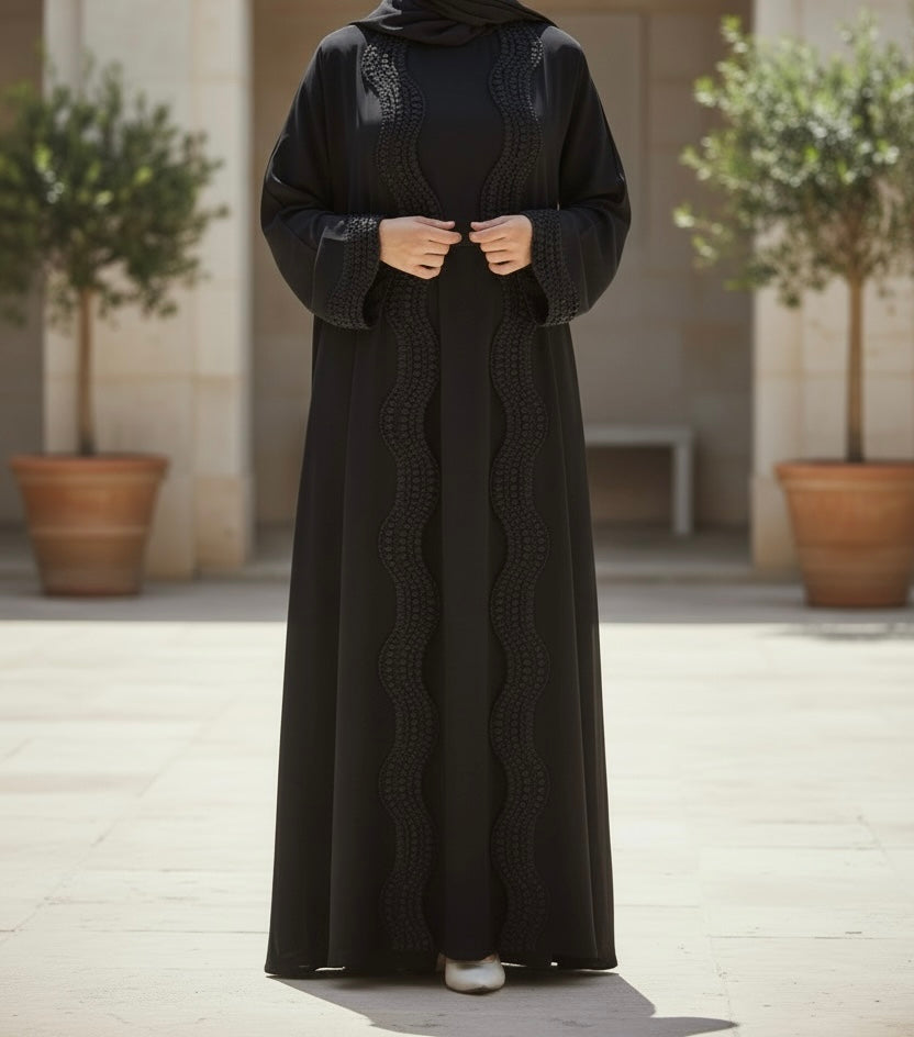 Husna Abaya- Midnight Black