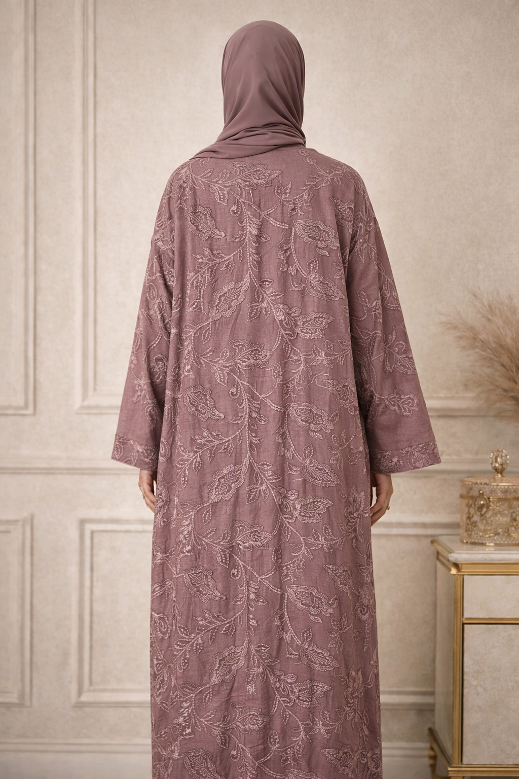 Abaya in Mauve