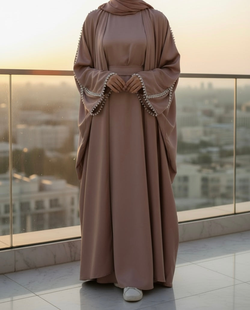 Ayza Abaya Dusty Pink