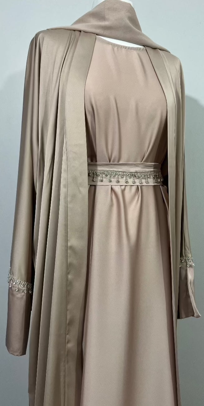 4 piece abaya set womens, abayas aab, special occasion abaya